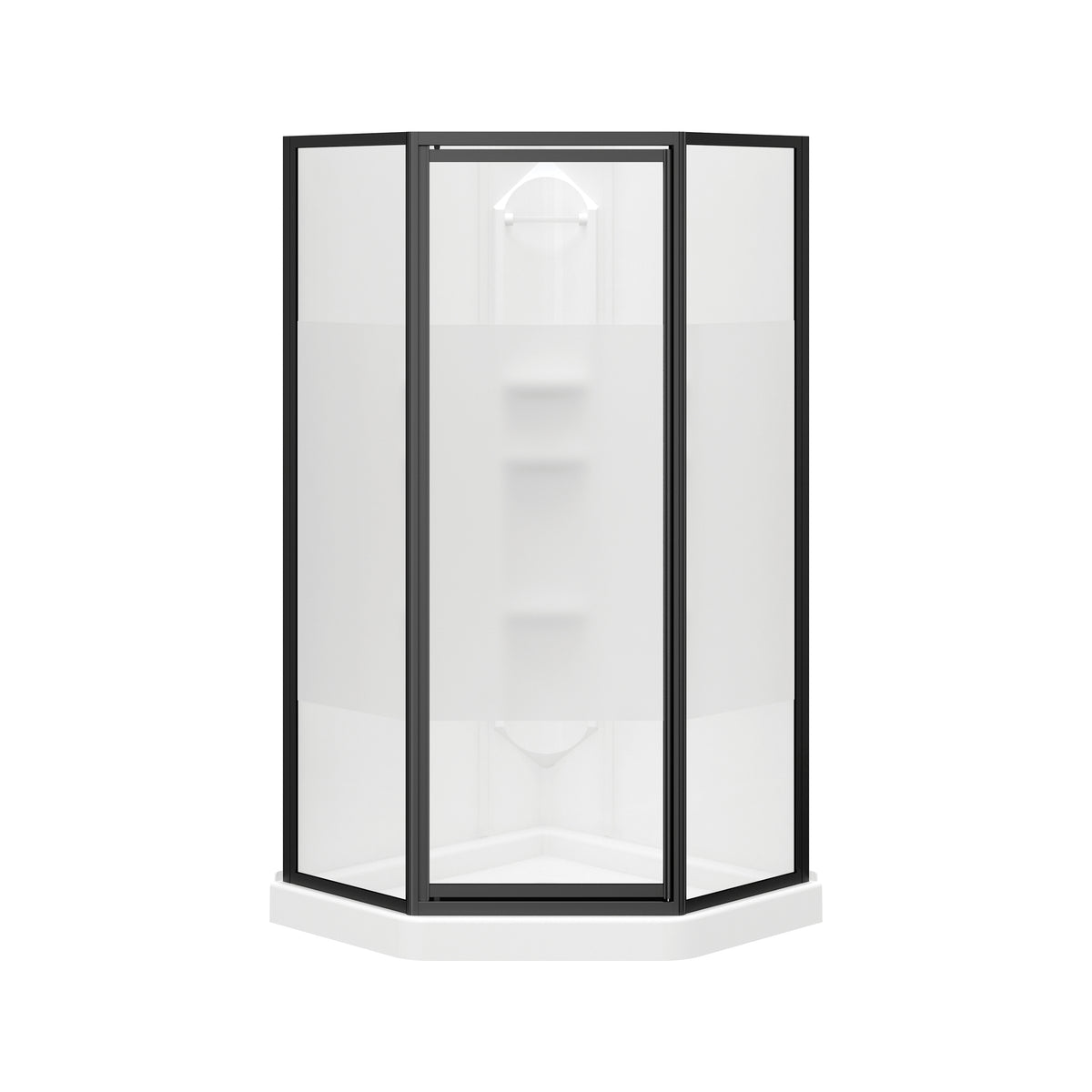 Maax Summit 38 x 38 Polystyrene Center Drain Shower Kit in White - image 2