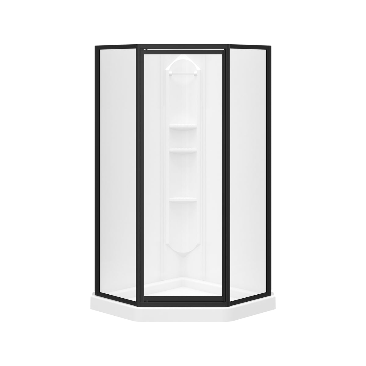 Maax Summit 38 x 38 Polystyrene Center Drain Shower Kit in White - image 4