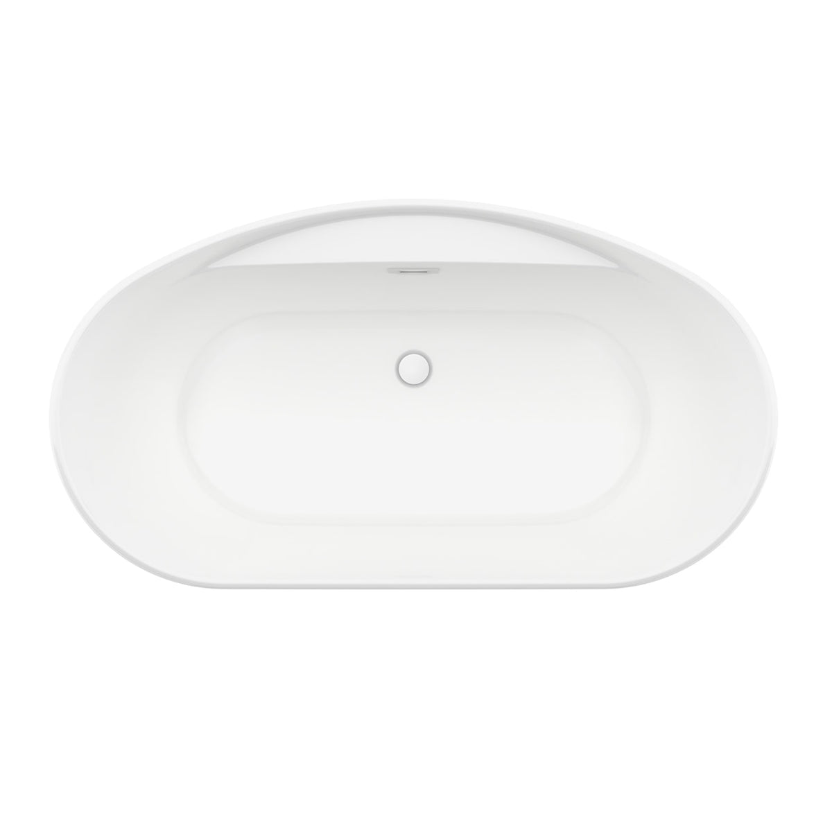 Maax Suna 58 x 32 AcrylX Freestanding Center Drain Bathtub in White with White Skirt - image 4