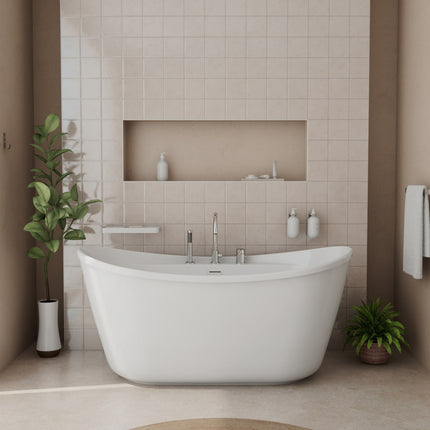 Keros Deckmounted Tub Faucet with Handshower in Chrome - Plumbing Market