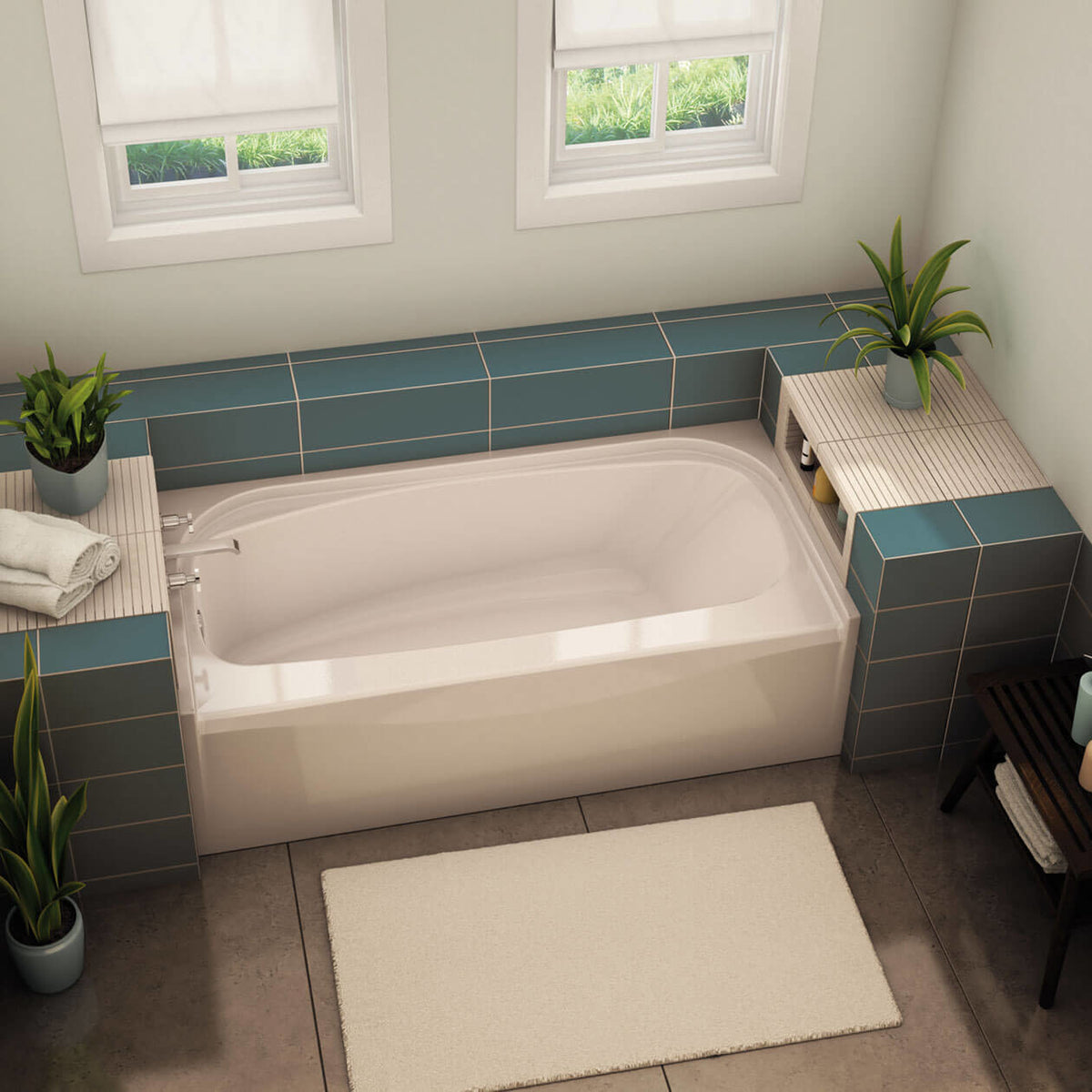Maax TOF-3060 AFR AcrylX Alcove Bathtub in White