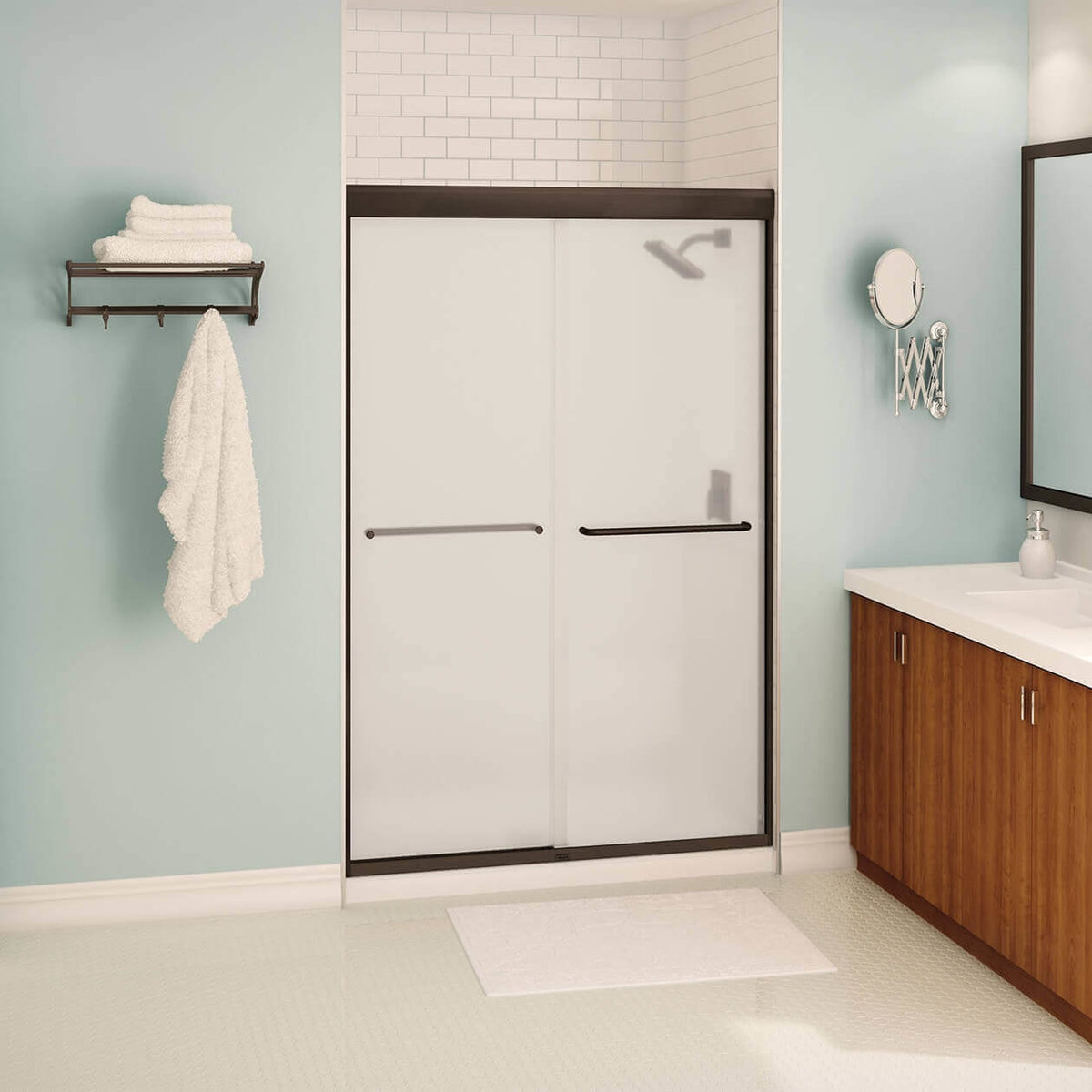 Maax Tonik 43-47 x 71 in 6 mm Bypass Shower Door for Alcove Installation - image 31