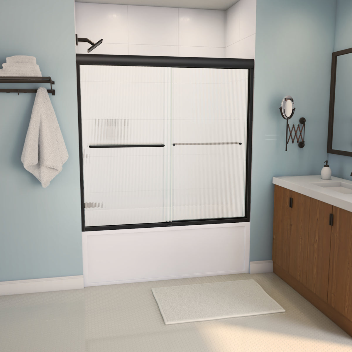 Maax Tonik 55-59 x 57 in 6 mm Bypass Tub Door for Alcove Installation - image 25