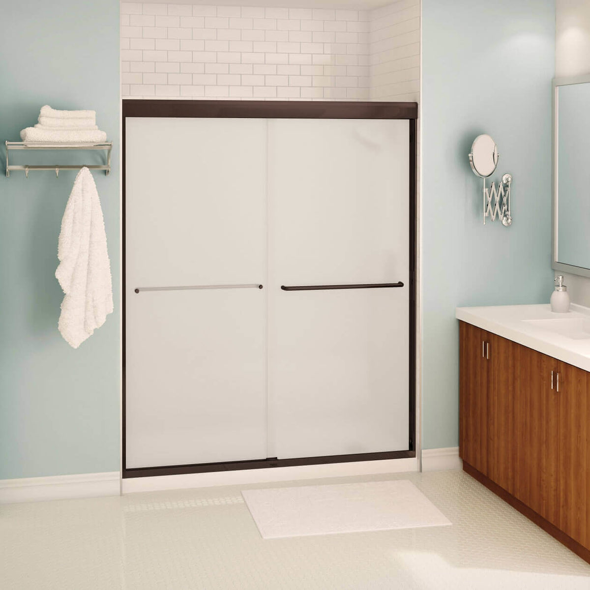 Maax Tonik 55-59 x 71 in 6 mm Sliding Shower Door for Alcove Installation - image 31