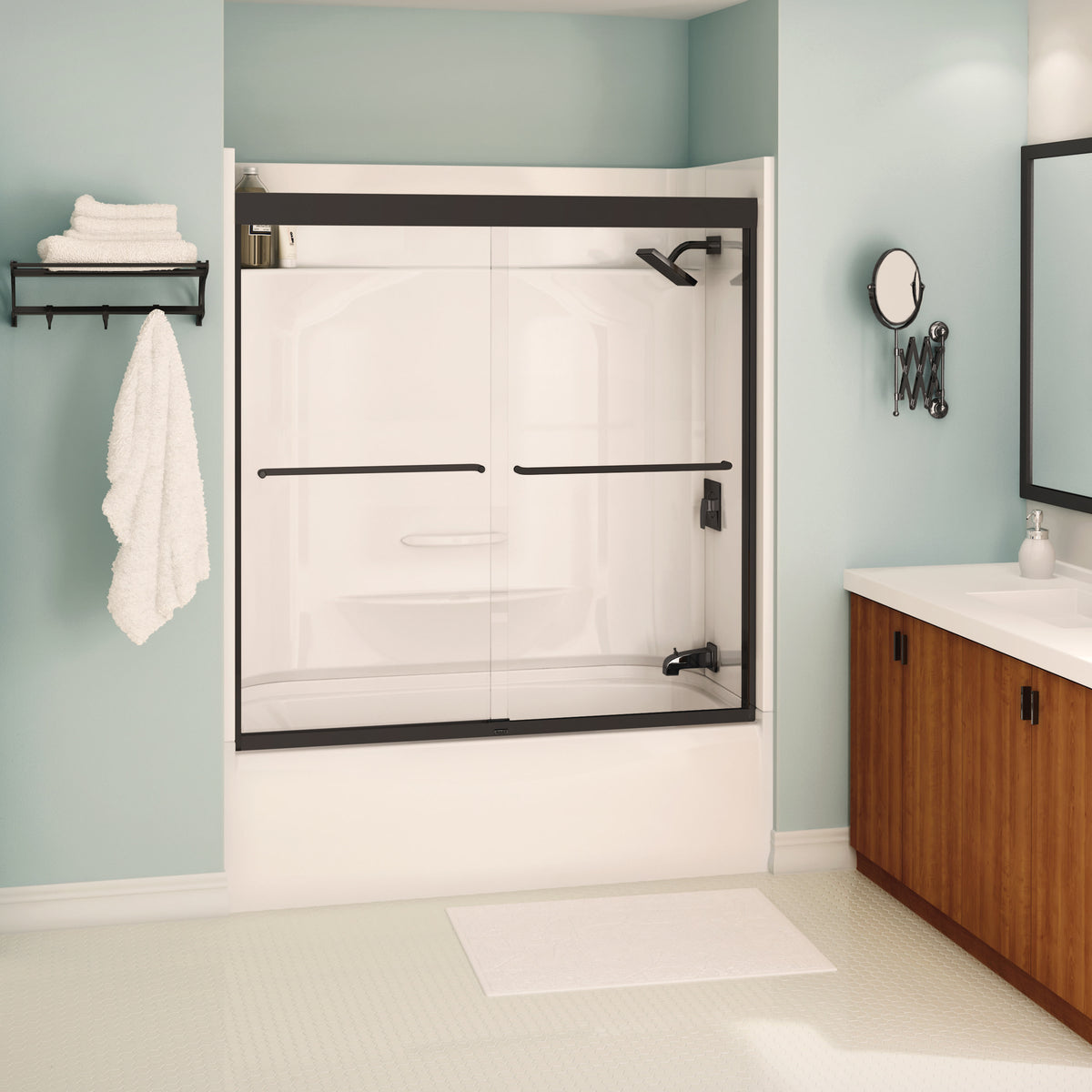 Maax Tonik SC 55-59 x 57 in 6 mm Bypass Tub Door for Alcove Installation - image 9