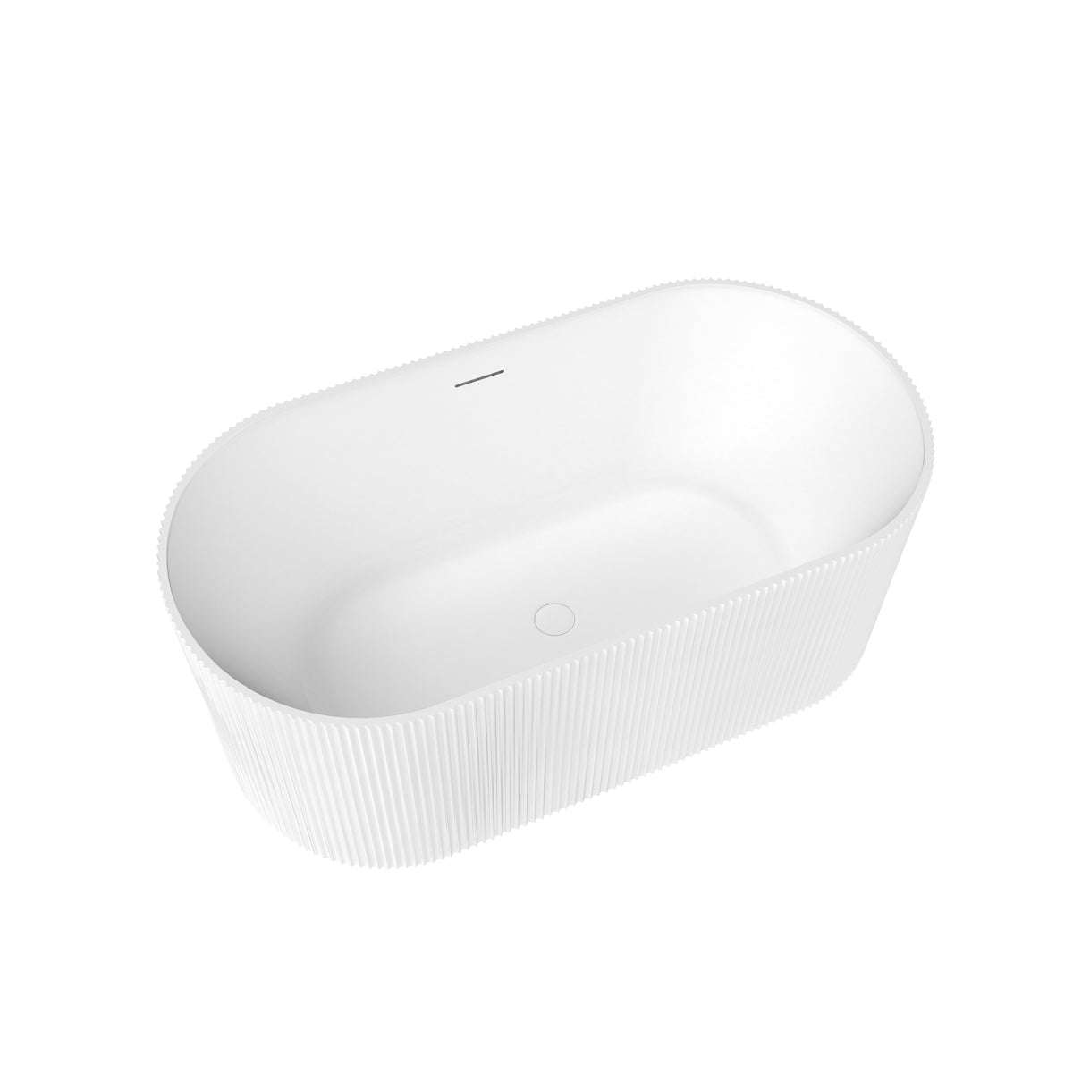 Maax Tori 5932 Acrylic Freestanding Center Drain Bathtub in White - image 9