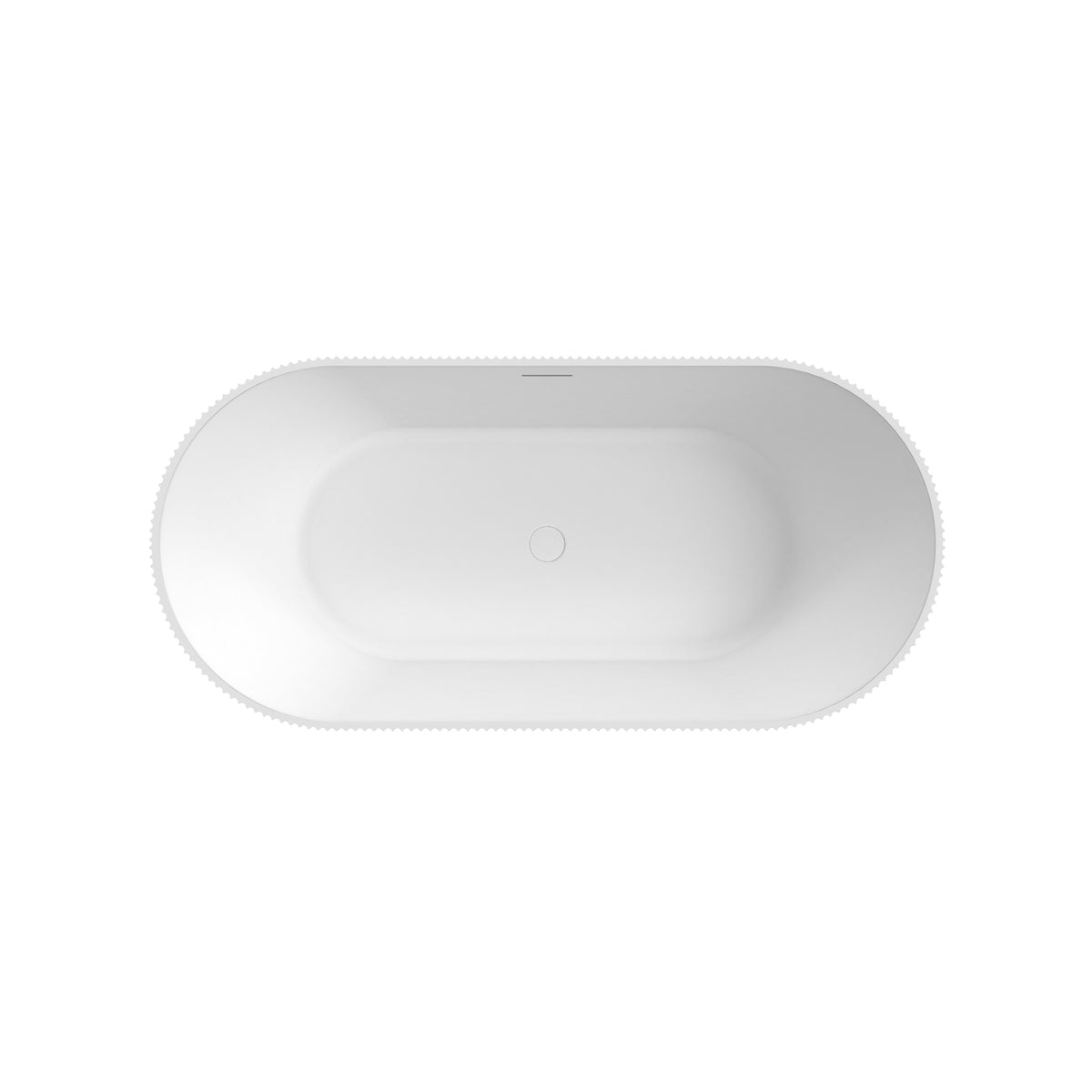 Maax Tori 6732 Acrylic Freestanding Center Drain Bathtub in White - image 10