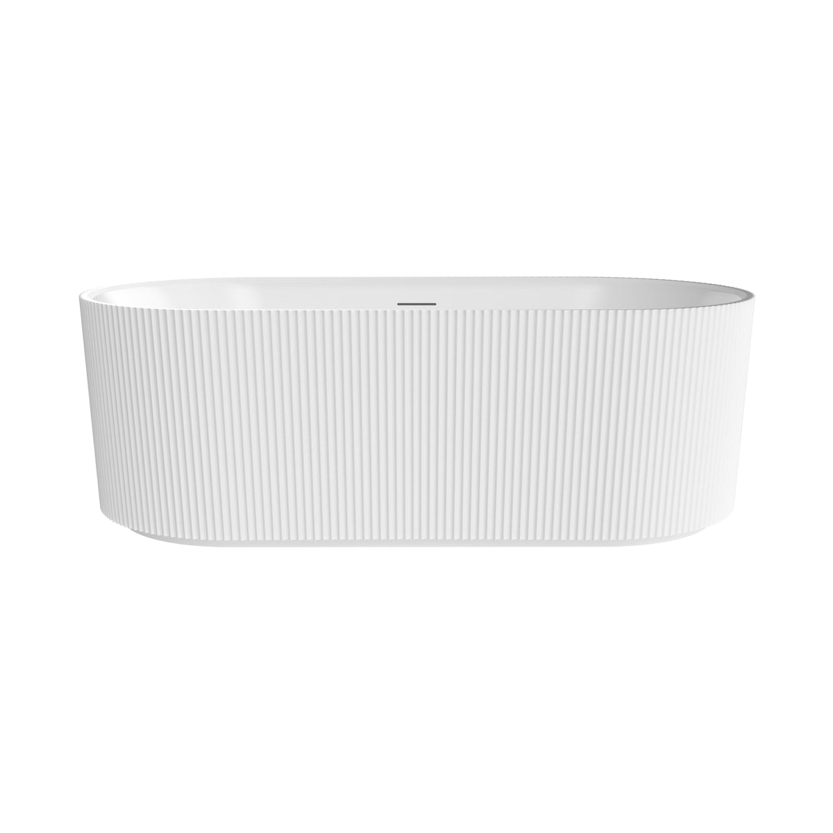 Maax Tori 6732 Acrylic Freestanding Center Drain Bathtub in White - image 3