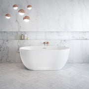 Maax Tosca 5932 Acrylic Freestanding Center Drain Bathtub in White