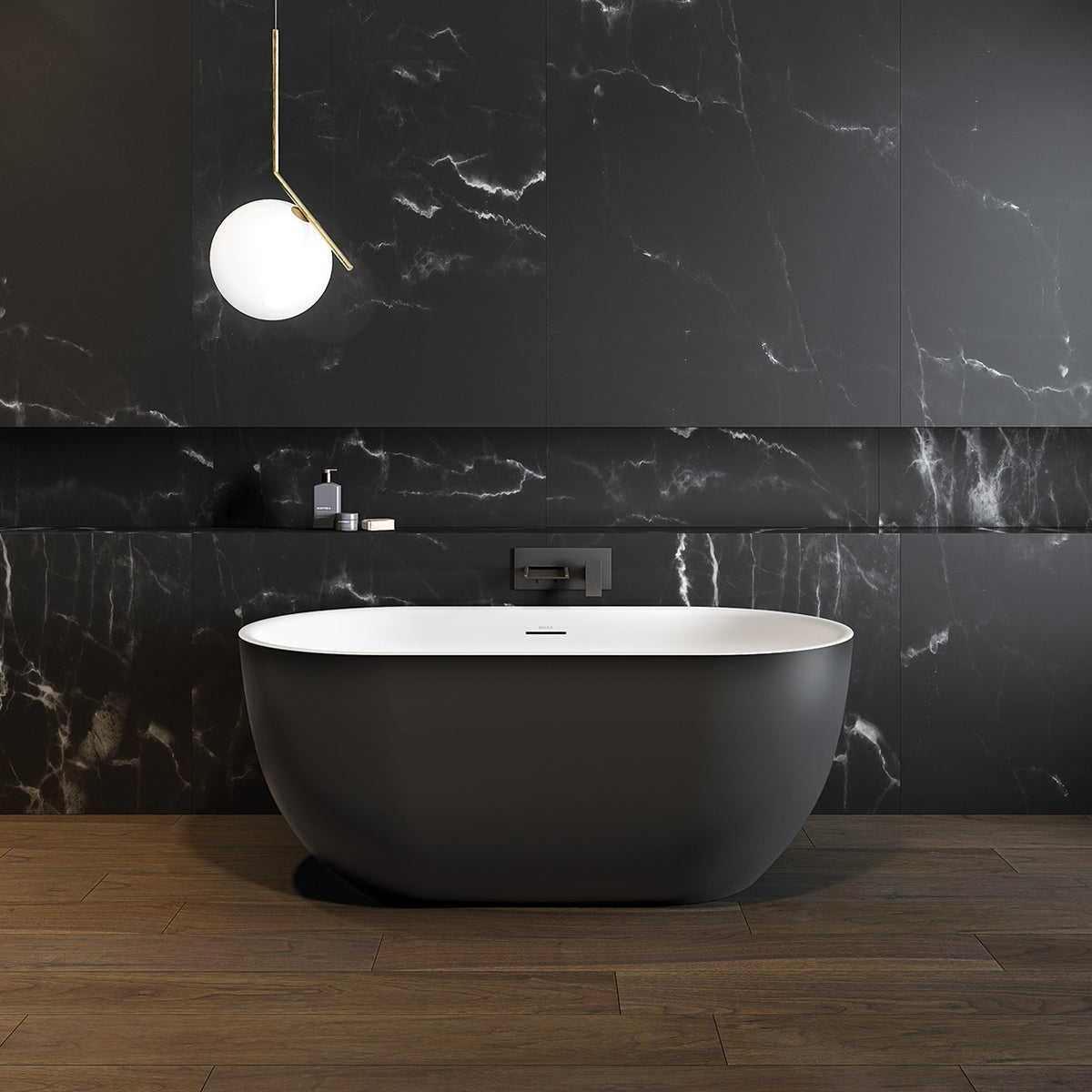 Maax Tosca 5932 Acrylic Freestanding Center Drain Bathtub in White - image 7