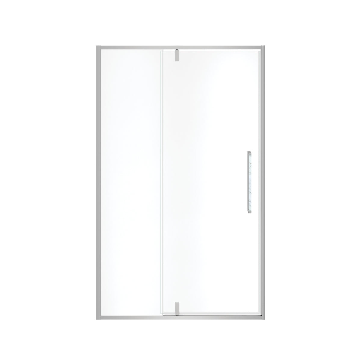 Maax Uptown 45-47 x 76 in 8 mm Pivot Shower Door for Alcove Installation with Clear glass in Matte Black & Wood - image 13