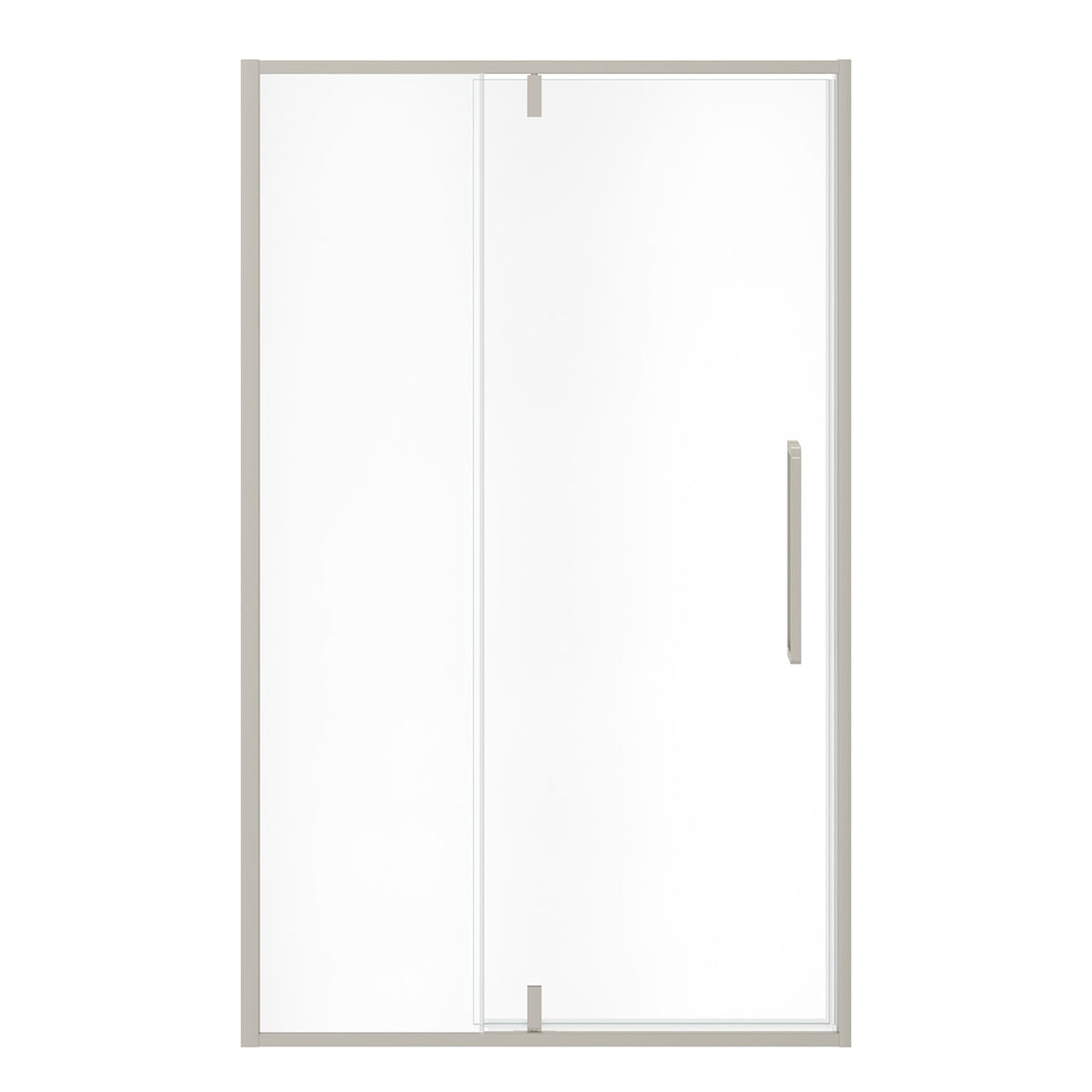 Maax Uptown 45-47 x 76 in 8 mm Pivot Shower Door for Alcove Installation with Clear glass in Matte Black & Wood - image 22