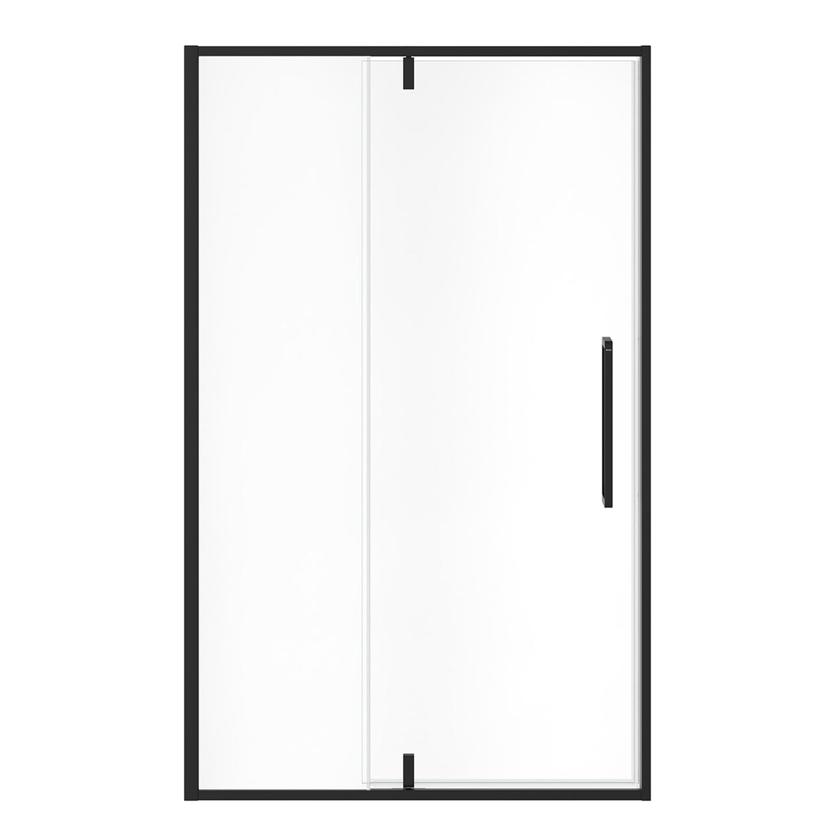 Maax Uptown 45-47 x 76 in 8 mm Pivot Shower Door for Alcove Installation with Clear glass in Matte Black & Wood - image 27