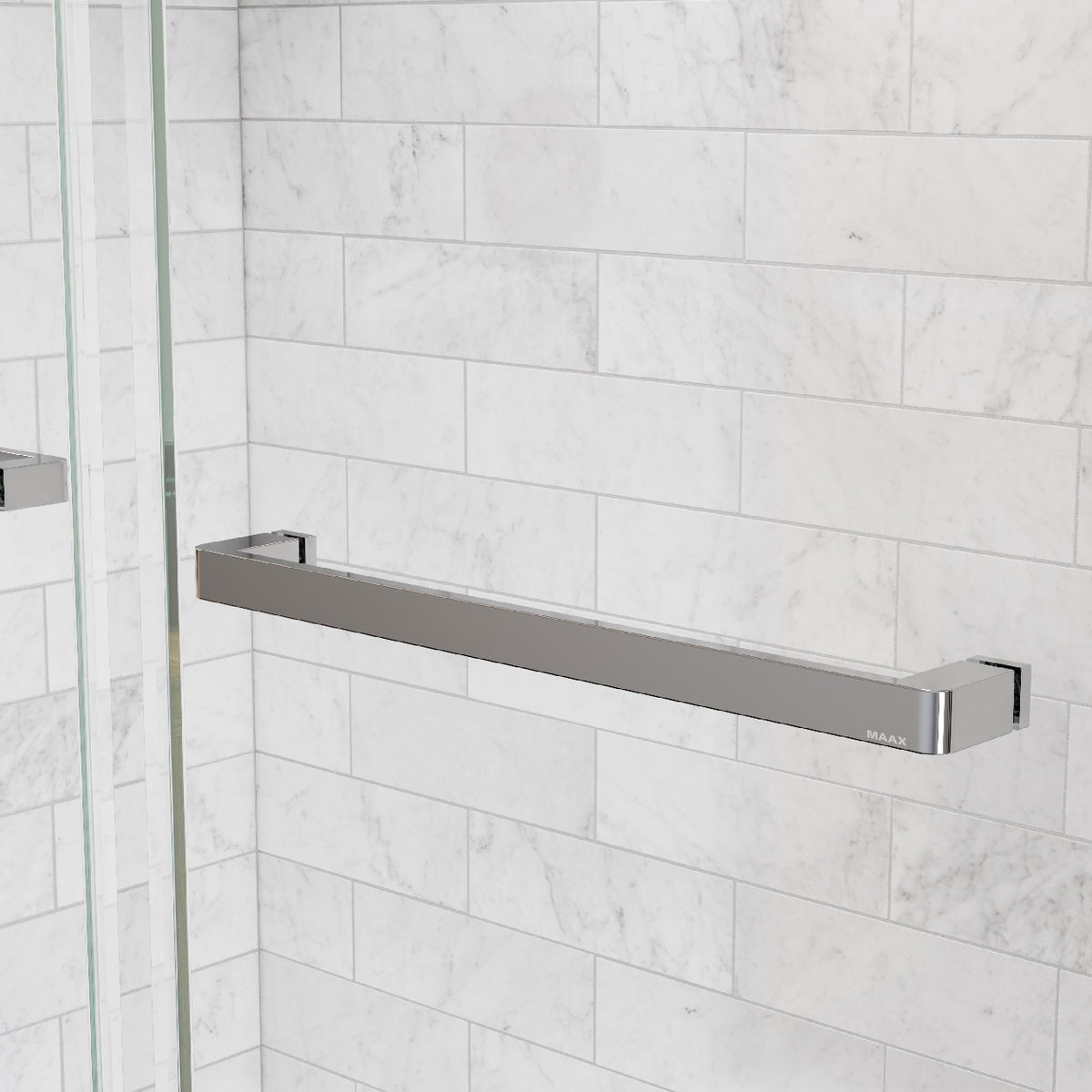Maax Uptown 56-59 x 76 in 8 mm Bypass Shower Door for Alcove Installation - image 2