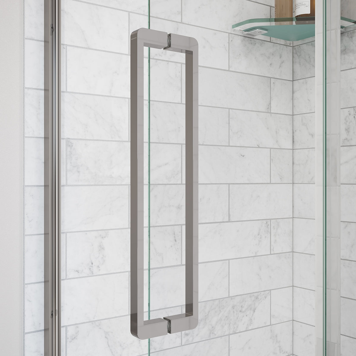 Maax Uptown 56-59 x 76 in 8 mm Sliding Shower Door for Alcove Installation - image 2