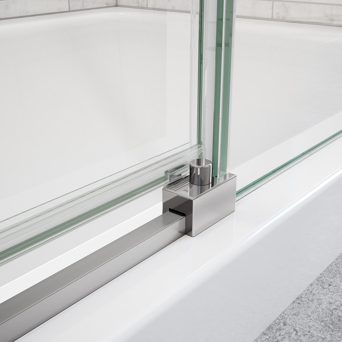 Maax Uptown 56-59 x 76 in 8 mm Sliding Shower Door for Alcove Installation - image 4