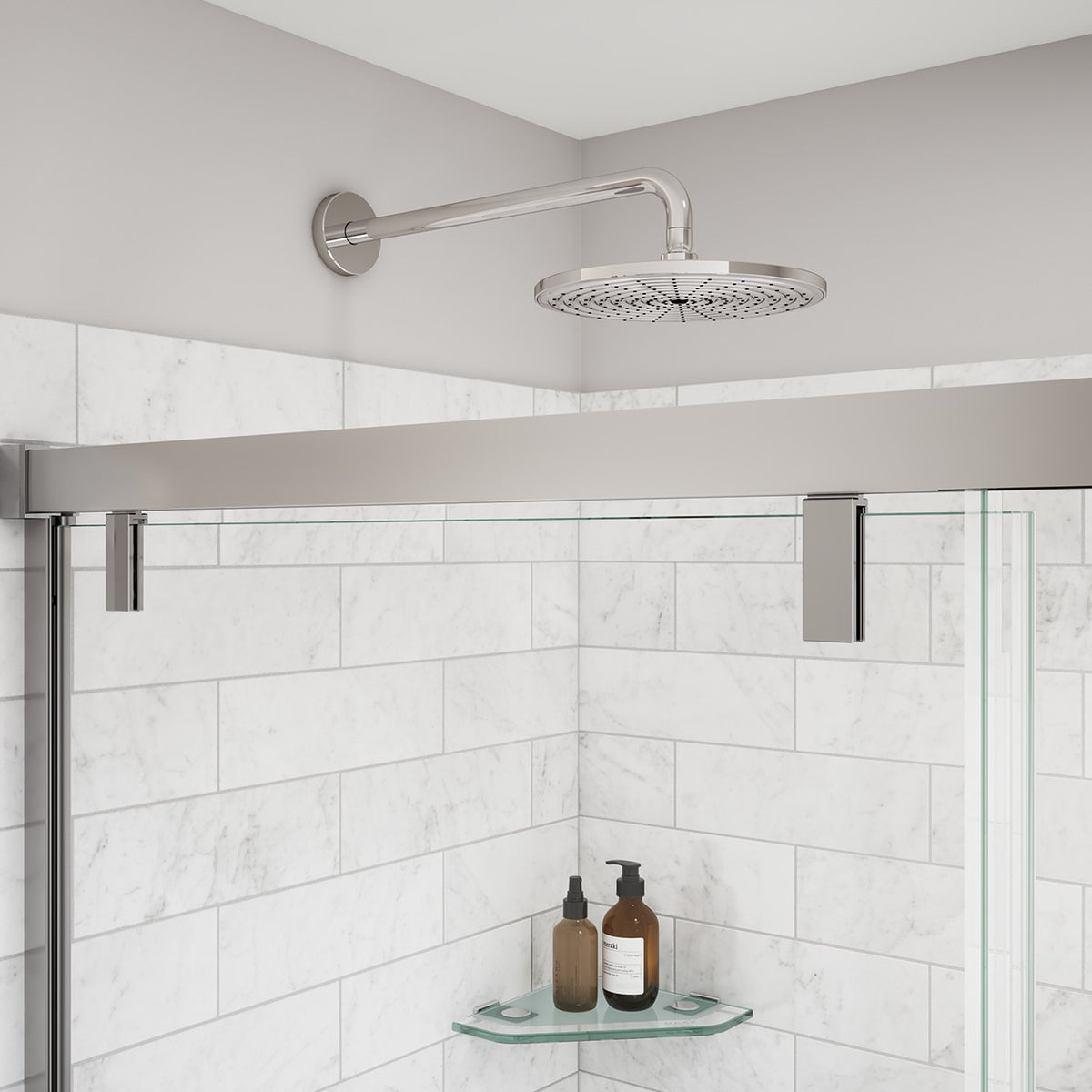 Maax Uptown 56-59 x 76 in 8 mm Sliding Shower Door for Alcove Installation - image 5