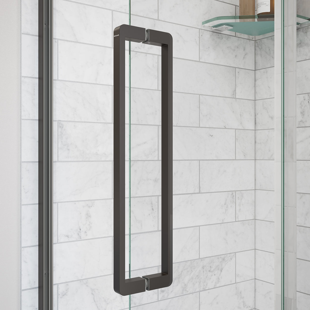Maax Uptown 56-59 x 76 in 8 mm Sliding Shower Door for Alcove Installation - image 7