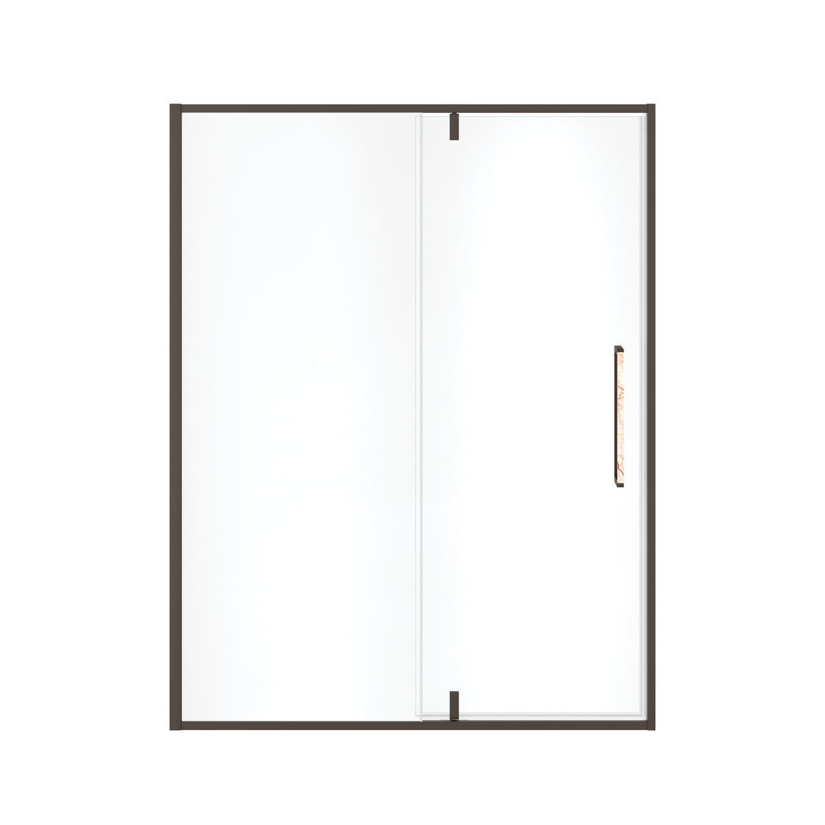 Maax Uptown 57-59 x 76 in 8 mm Pivot Shower Door for Alcove Installation with Clear glass in Dark Bronze & Beige Marble - image 16