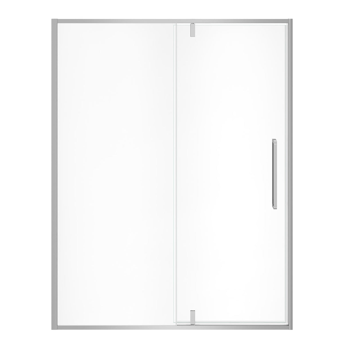 Maax Uptown 57-59 x 76 in 8 mm Pivot Shower Door for Alcove Installation with Clear glass in Dark Bronze & Beige Marble - image 3