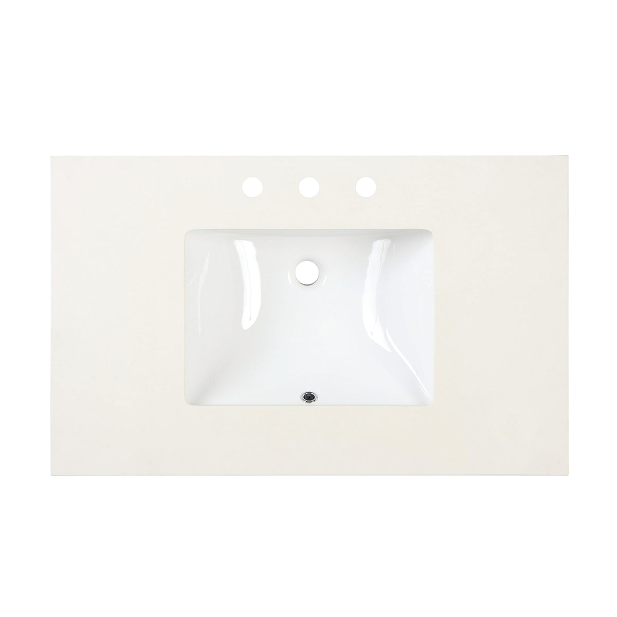 Maax Urba 36 in Freestanding Single Sink Vanity in White with White Marble Top and Brushed Gold Hardware - image 21