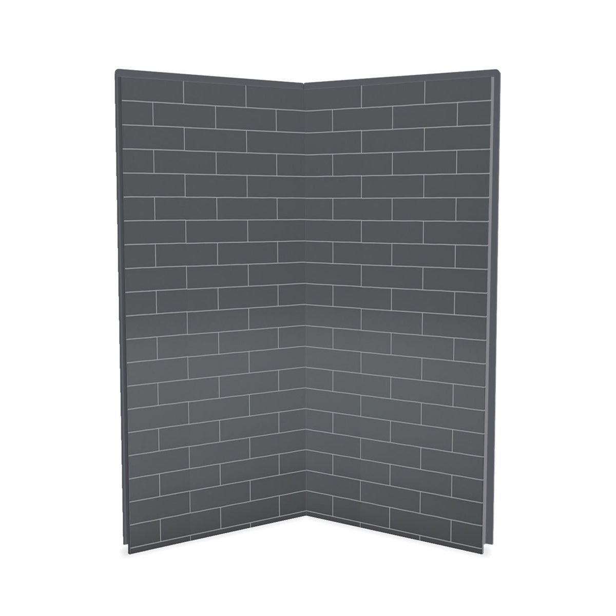Maax Utile 3636 Composite Direct-to-Stud Two-Piece Corner Shower Wall Kit