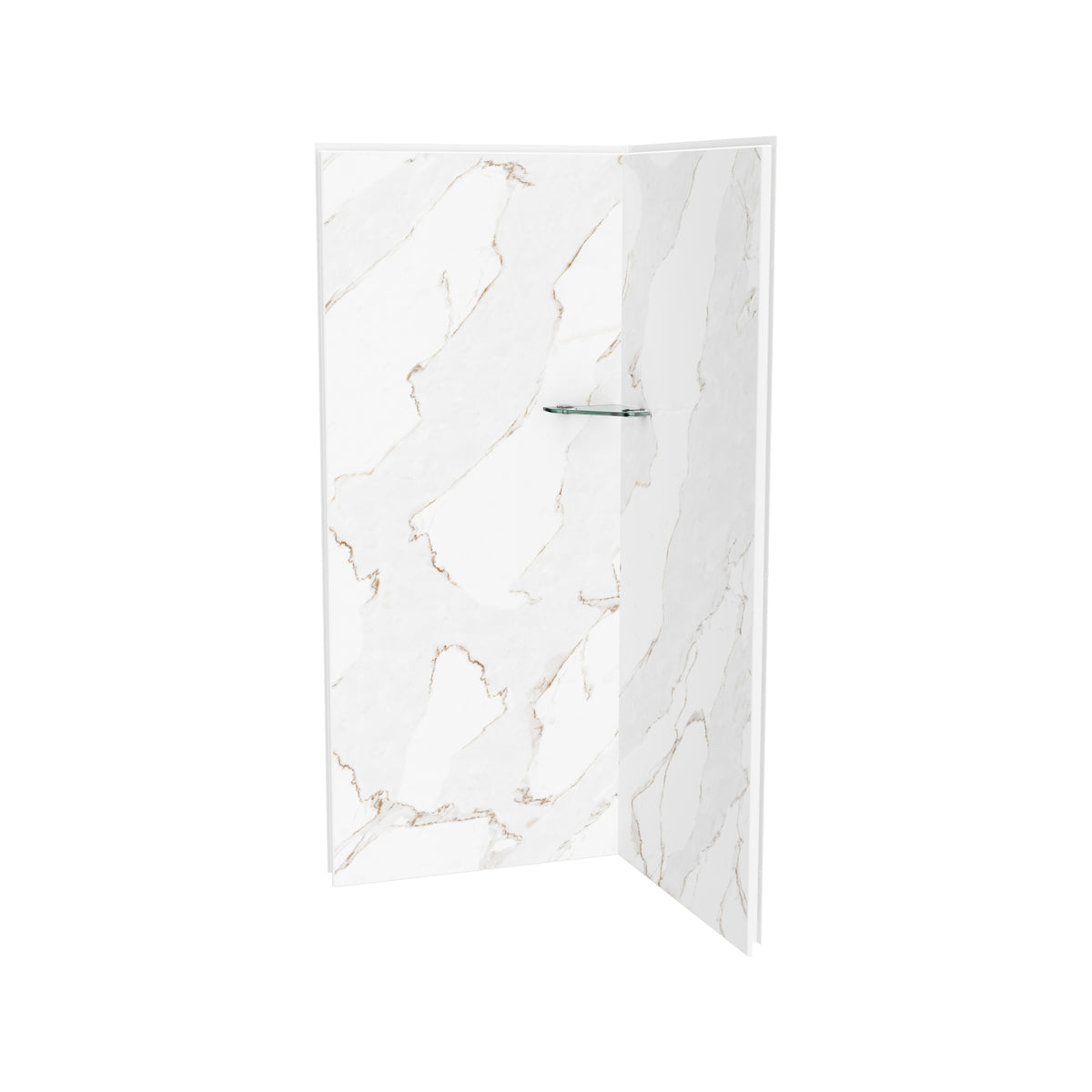 Maax Utile 3636 Composite Direct-to-Stud Two-Piece Corner Shower Wall Kit - image 13