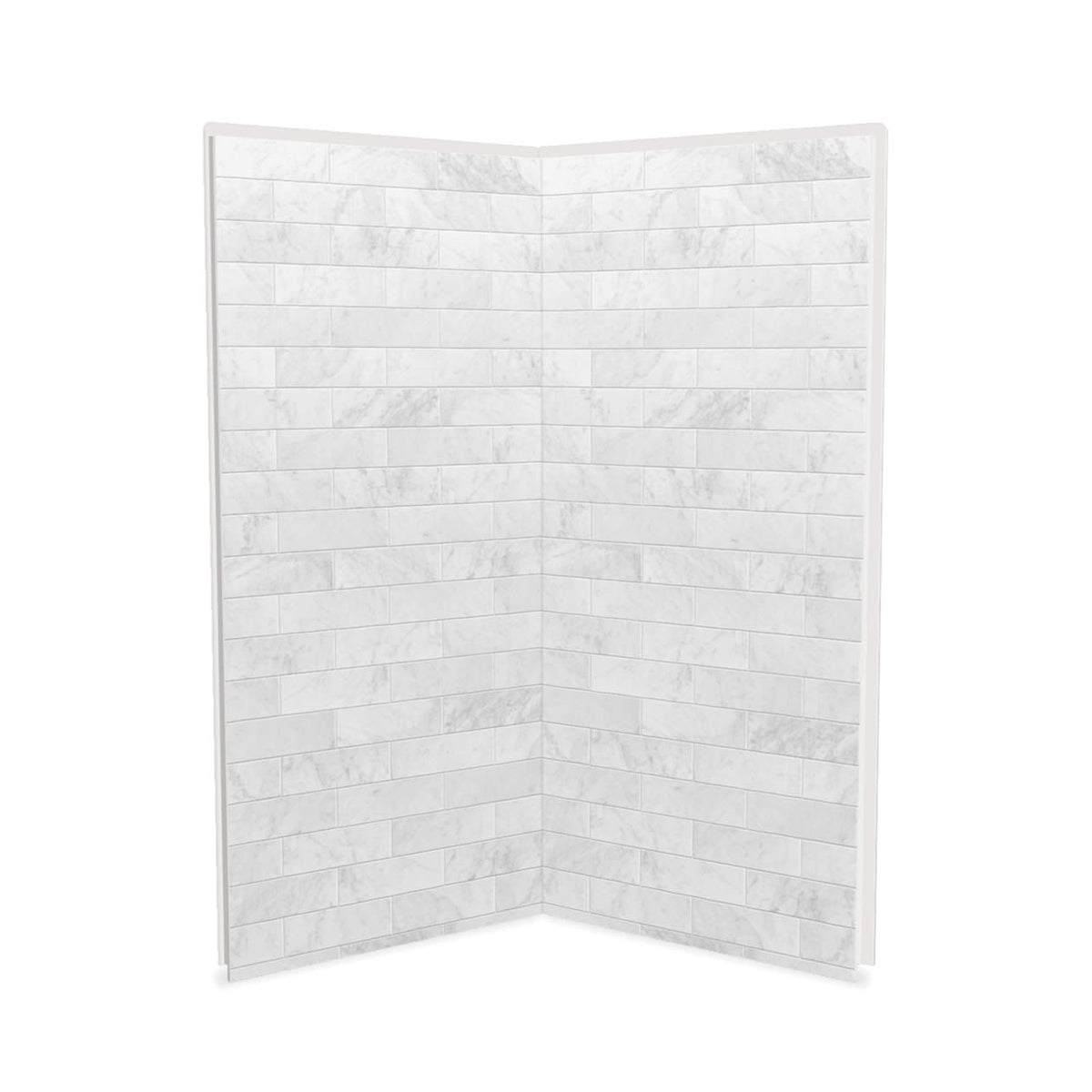 Maax Utile 3636 Composite Direct-to-Stud Two-Piece Corner Shower Wall Kit - image 5