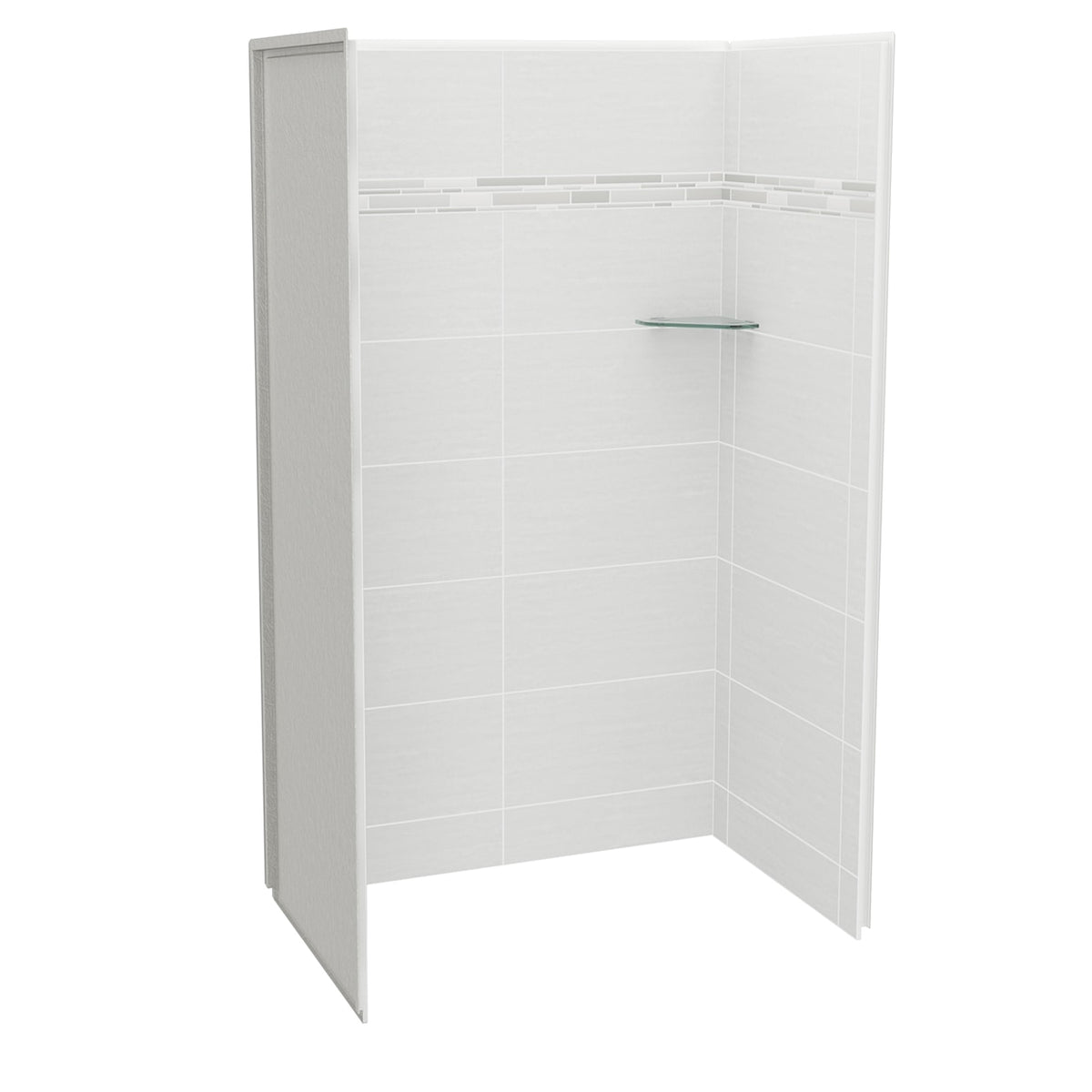 Maax Utile 4832 Composite Direct-to-Stud Three-Piece Alcove Shower Wall Kit