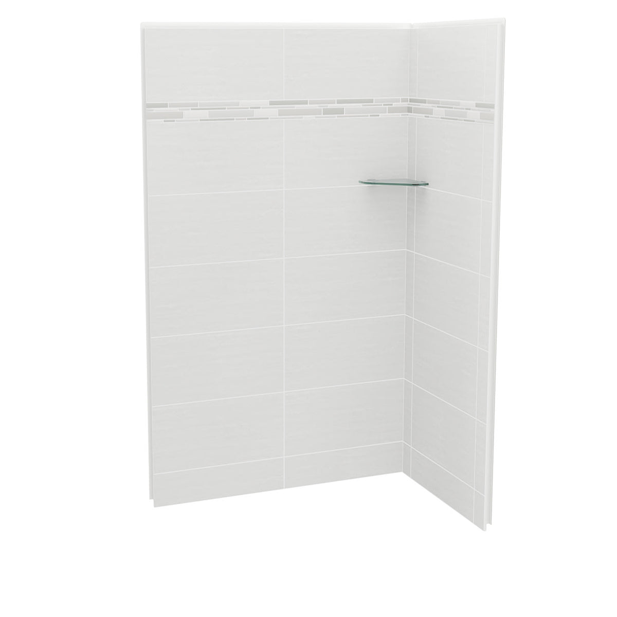 Maax Utile 4832 Composite Direct-to-Stud Two-Piece Corner Shower Wall Kit