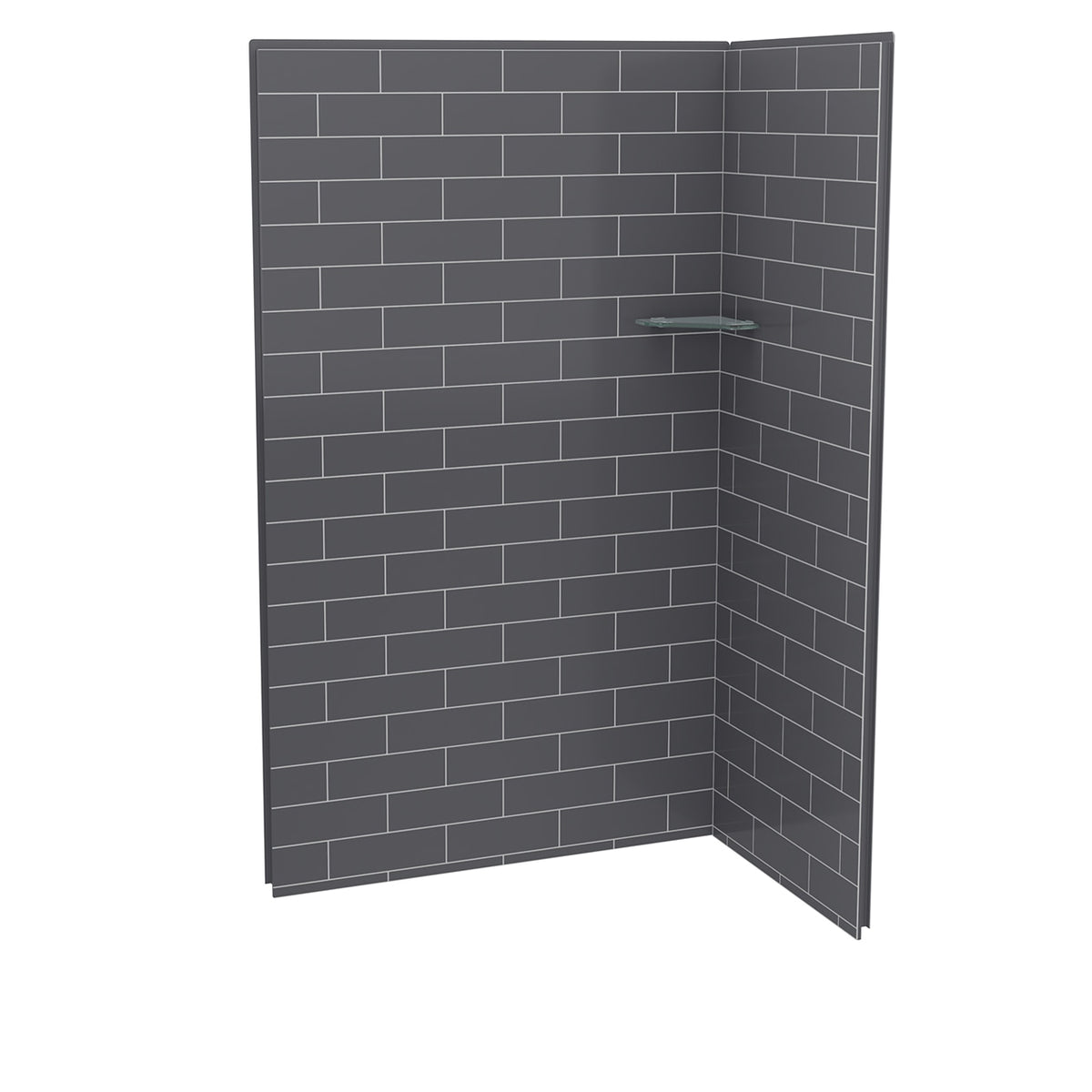 Maax Utile 4832 Composite Direct-to-Stud Two-Piece Corner Shower Wall Kit - image 2