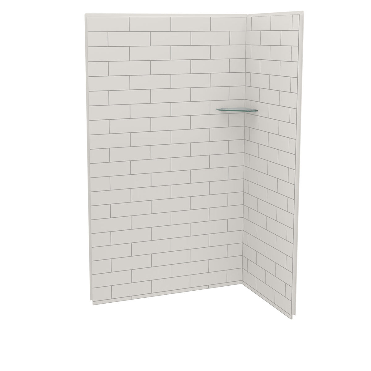 Maax Utile 4832 Composite Direct-to-Stud Two-Piece Corner Shower Wall Kit - image 3
