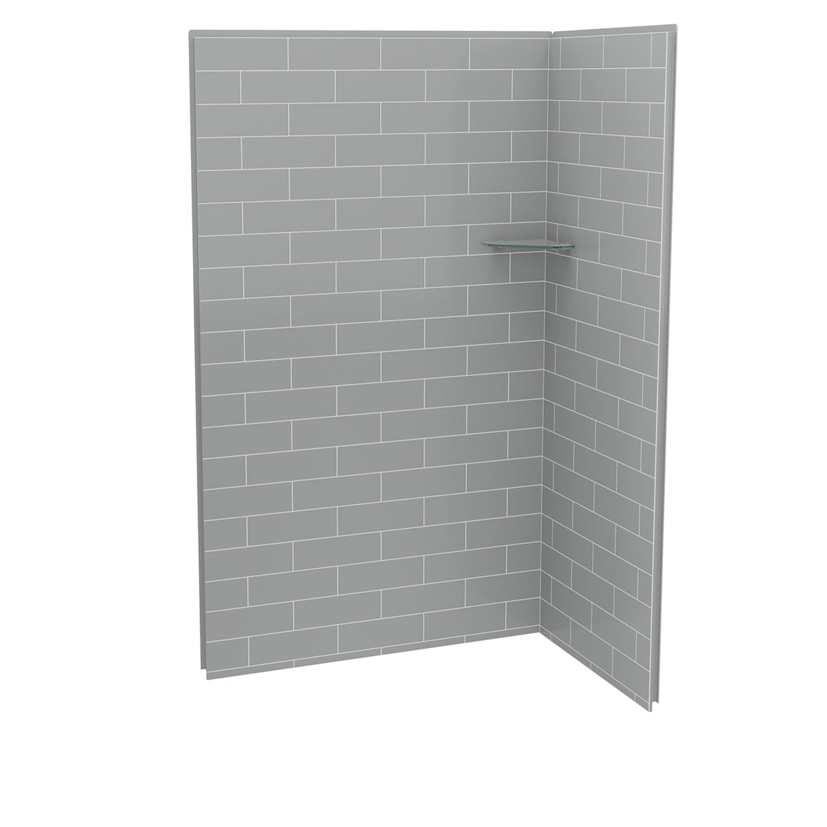 Maax Utile 4832 Composite Direct-to-Stud Two-Piece Corner Shower Wall Kit - image 4