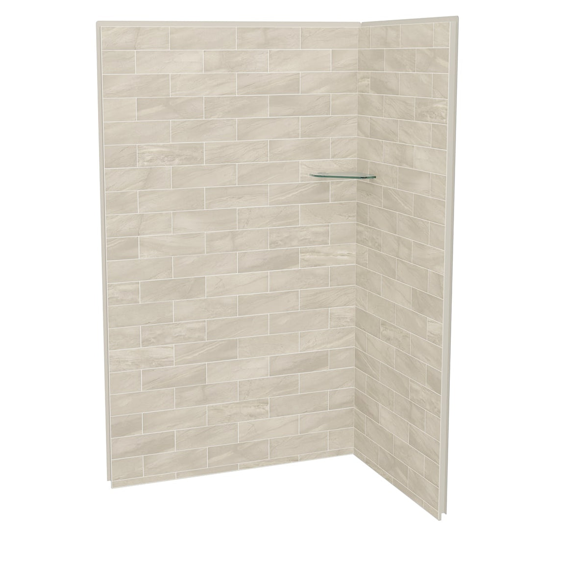 Maax Utile 4832 Composite Direct-to-Stud Two-Piece Corner Shower Wall Kit - image 12