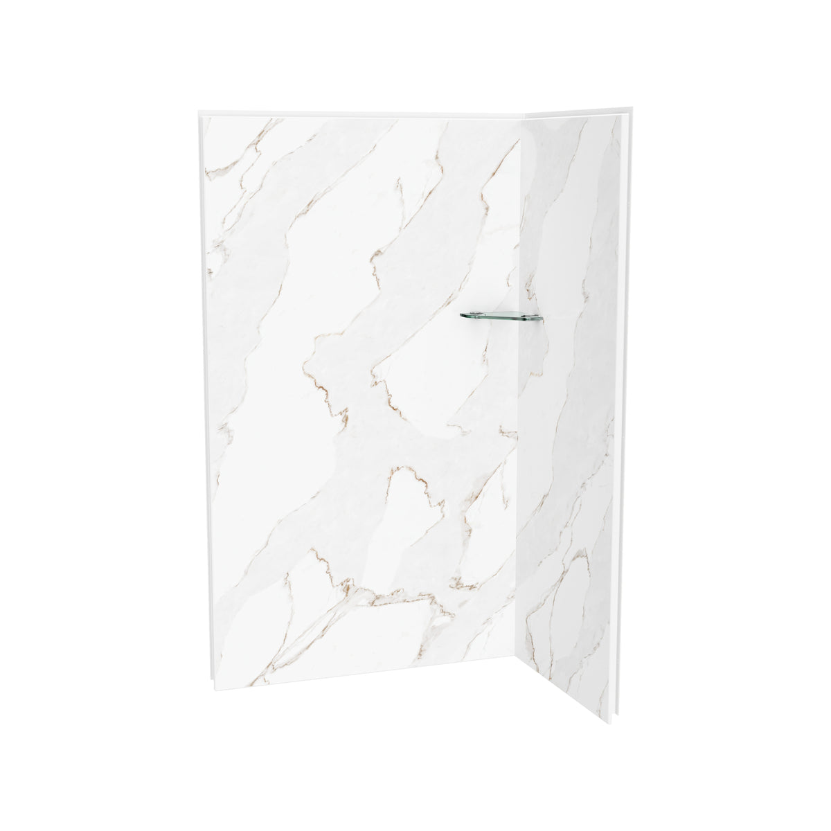 Maax Utile 4832 Composite Direct-to-Stud Two-Piece Corner Shower Wall Kit - image 13
