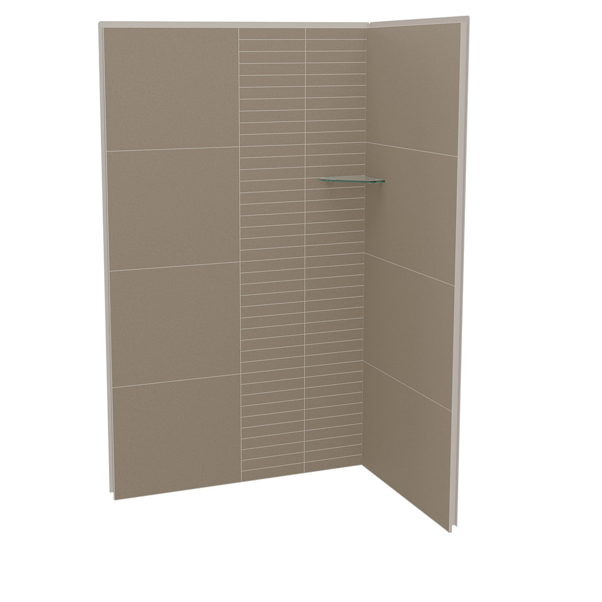 Maax Utile 4832 Composite Direct-to-Stud Two-Piece Corner Shower Wall Kit - image 5