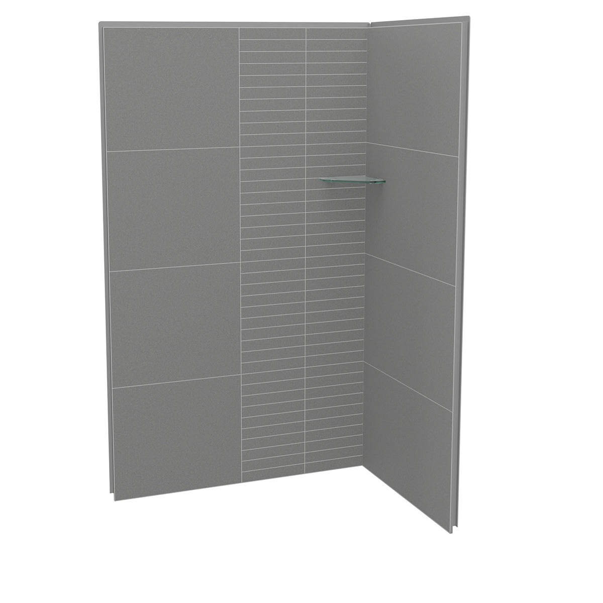 Maax Utile 4832 Composite Direct-to-Stud Two-Piece Corner Shower Wall Kit - image 7