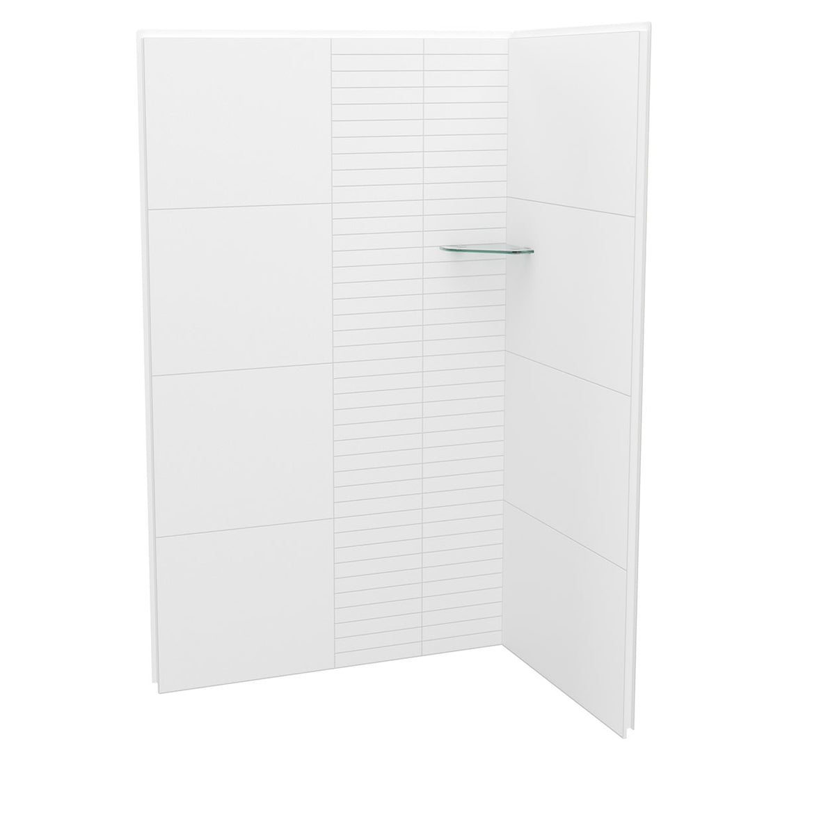 Maax Utile 4836 Composite Direct-to-Stud Two-Piece Corner Shower Wall Kit - image 6
