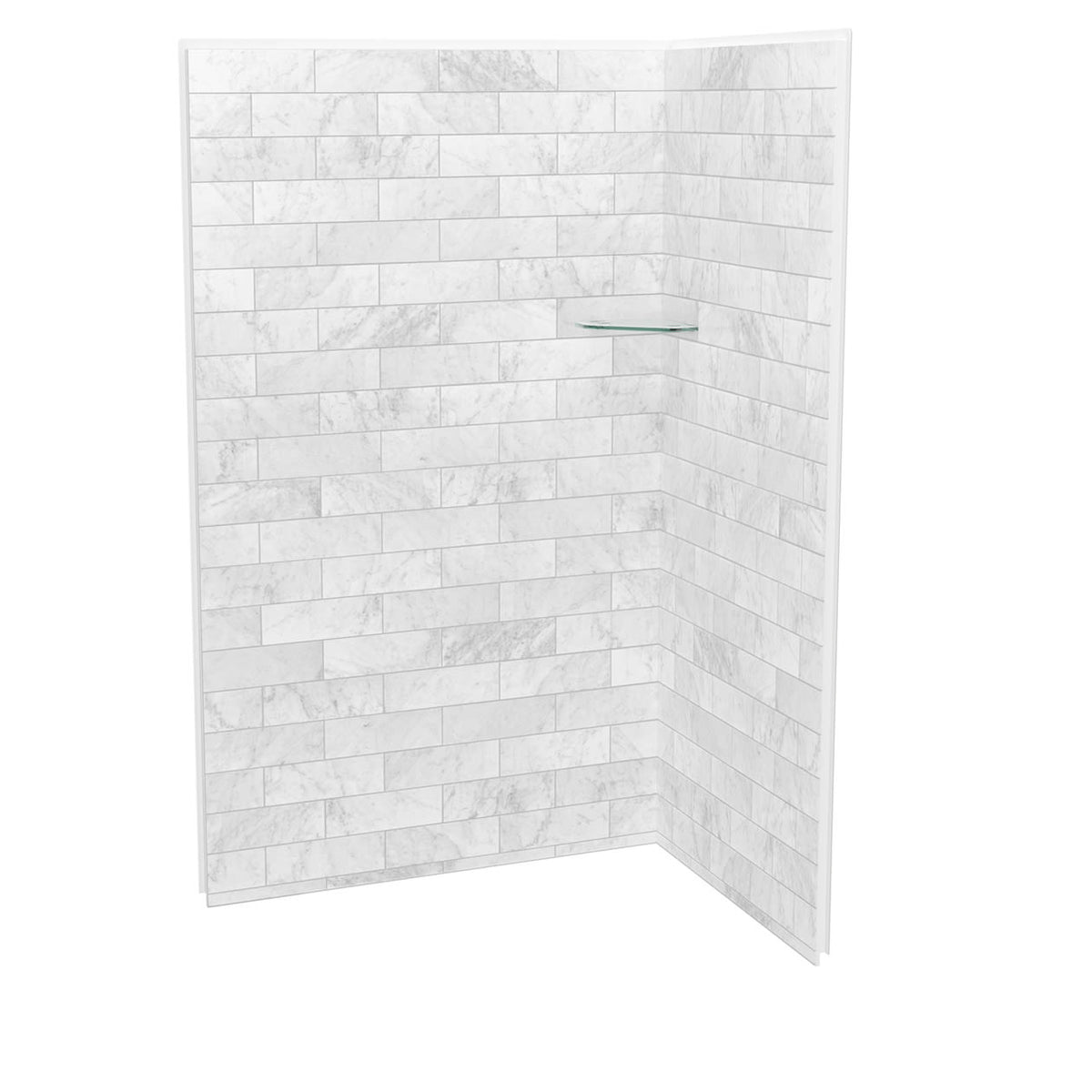 Maax Utile 4836 Composite Direct-to-Stud Two-Piece Corner Shower Wall Kit - image 9