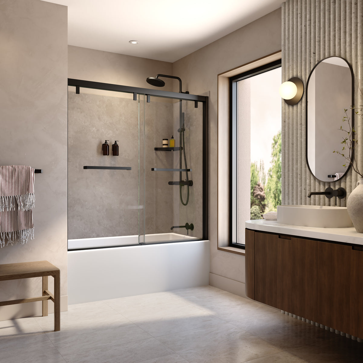 Maax Utile 6030 Composite Direct-to-Stud Three-Piece Tub Wall Kit - image 14