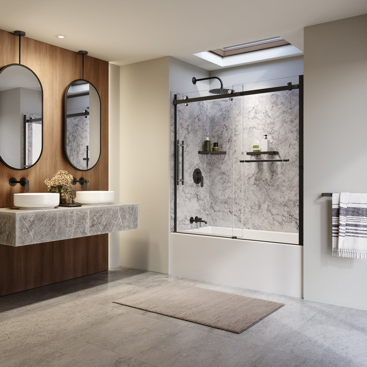 Maax Utile 6030 Composite Direct-to-Stud Three-Piece Tub Wall Kit - image 17
