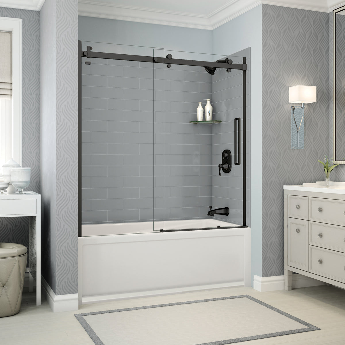 Maax Utile 6032 Composite Direct-to-Stud Three-Piece Tub Wall Kit - image 14