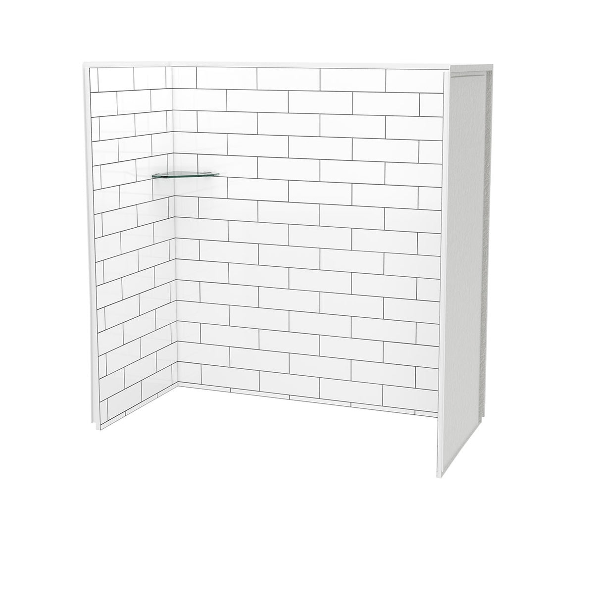 Maax Utile 6032 Composite Direct-to-Stud Three-Piece Tub Wall Kit