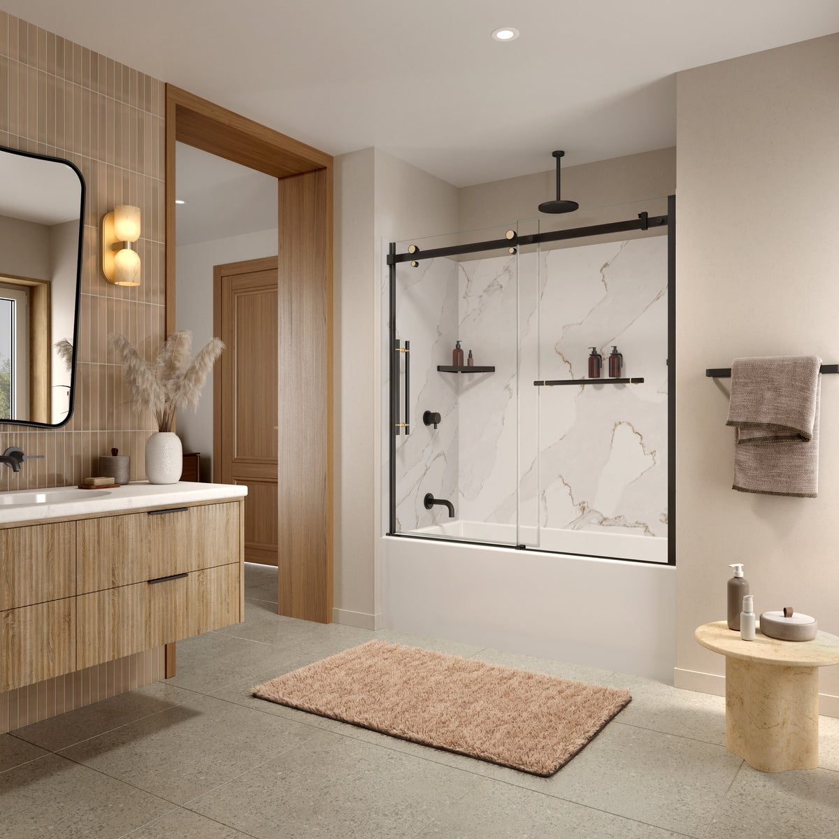 Maax Utile 6032 Composite Direct-to-Stud Three-Piece Tub Wall Kit - image 12