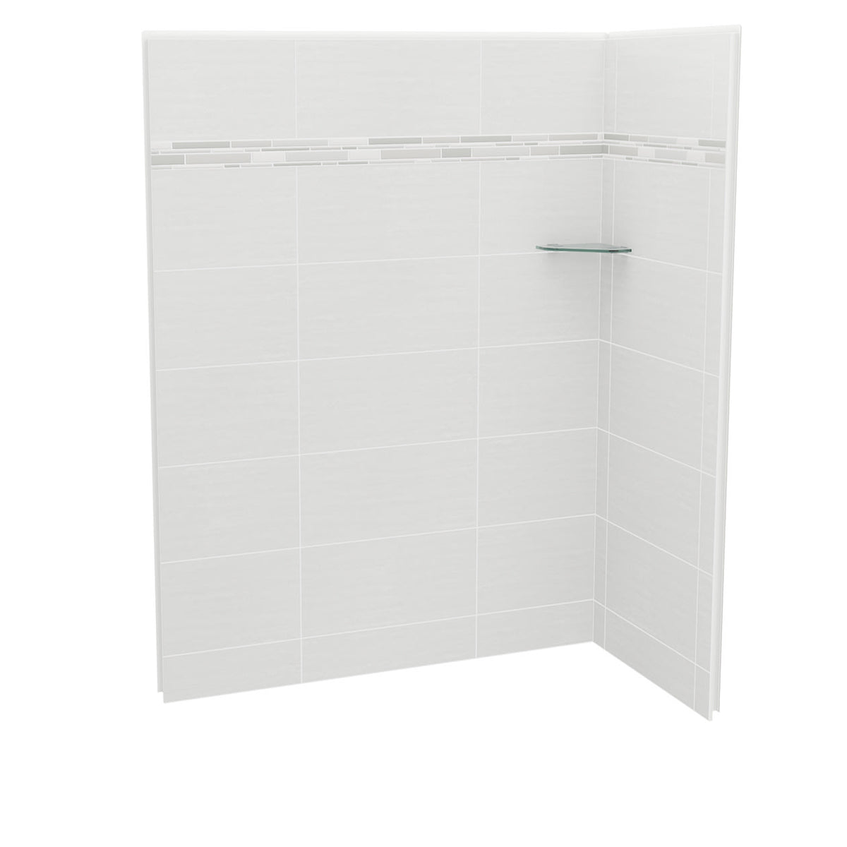 Maax Utile 6032 Composite Direct-to-Stud Two-Piece Corner Shower Wall Kit