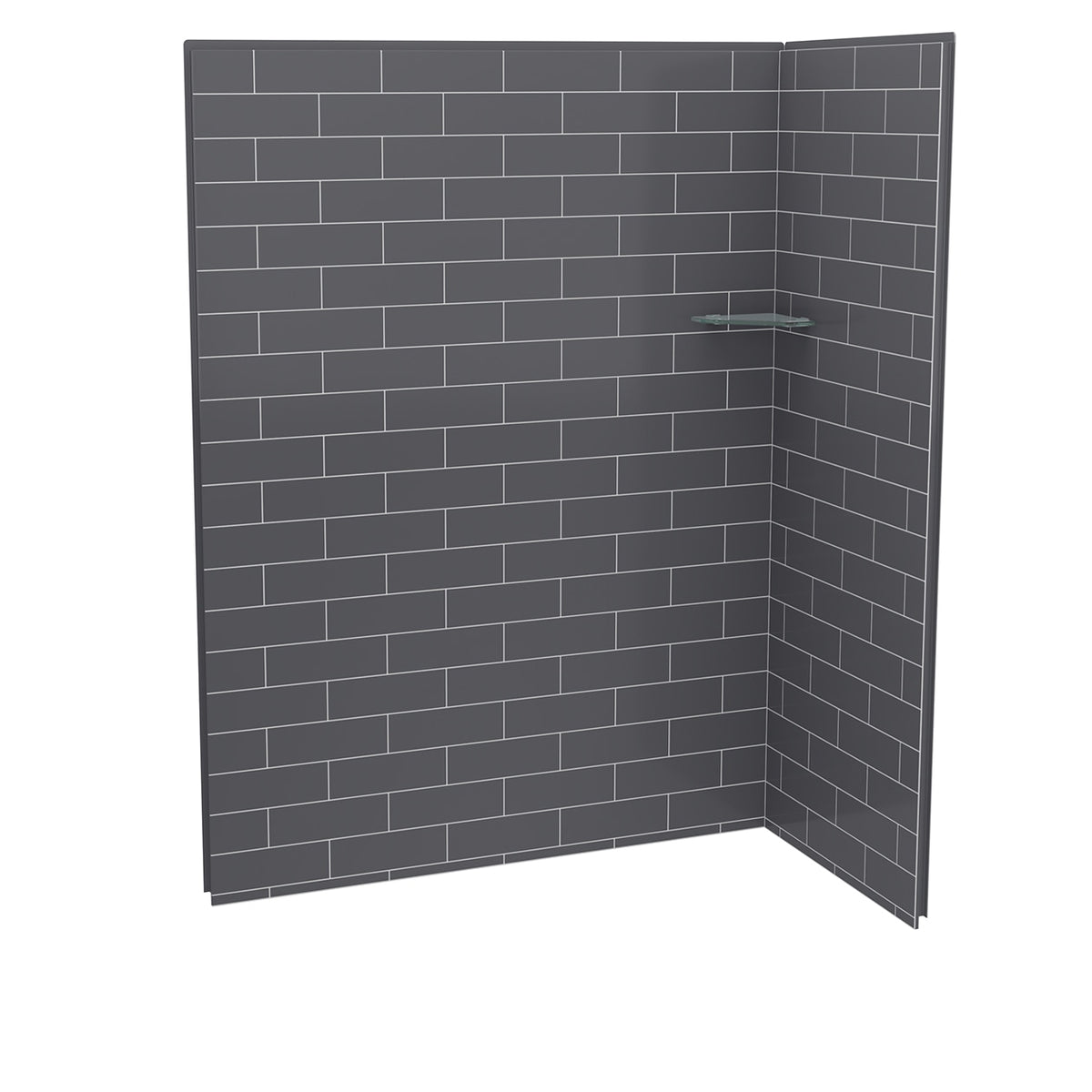 Maax Utile 6032 Composite Direct-to-Stud Two-Piece Corner Shower Wall Kit - image 2