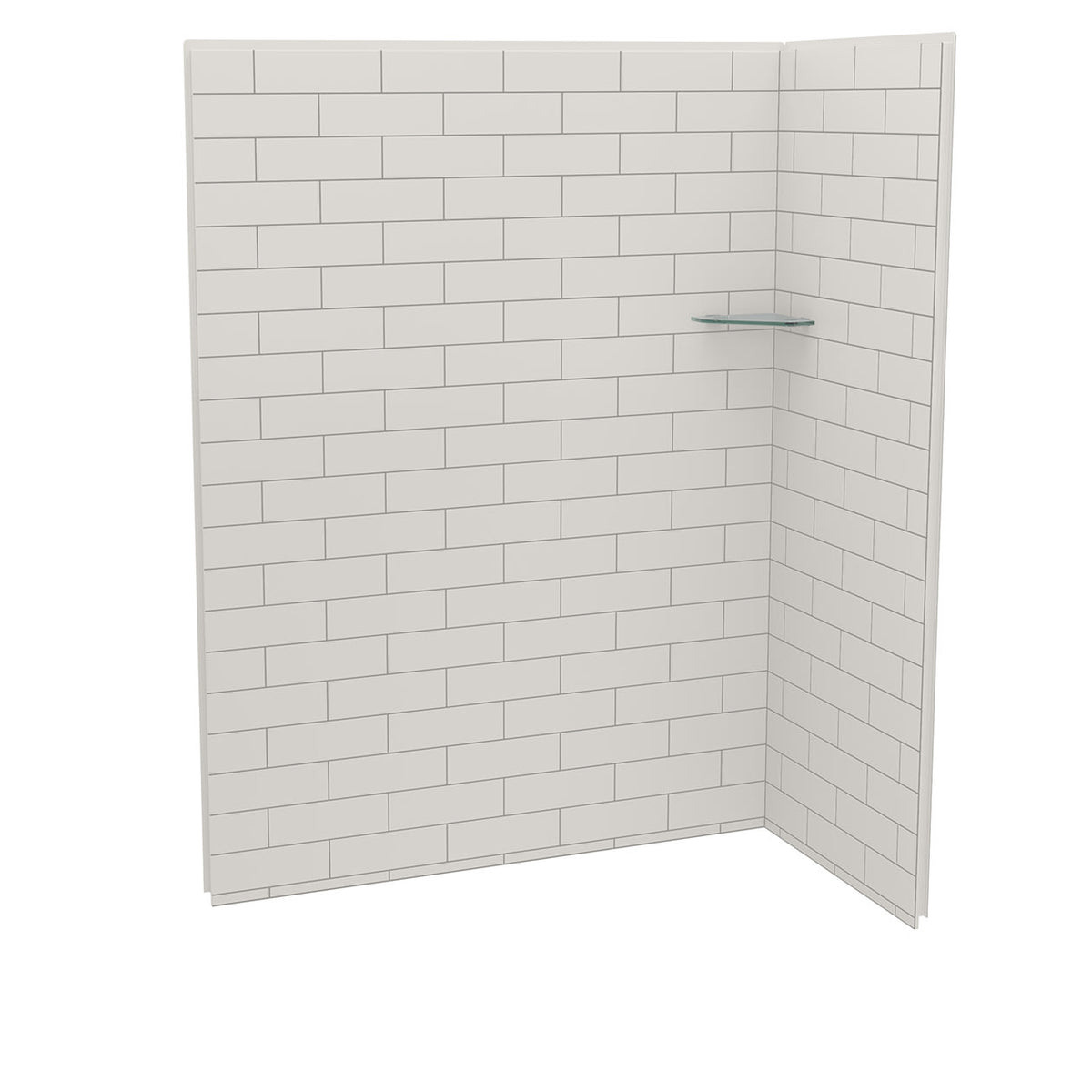 Maax Utile 6032 Composite Direct-to-Stud Two-Piece Corner Shower Wall Kit - image 3