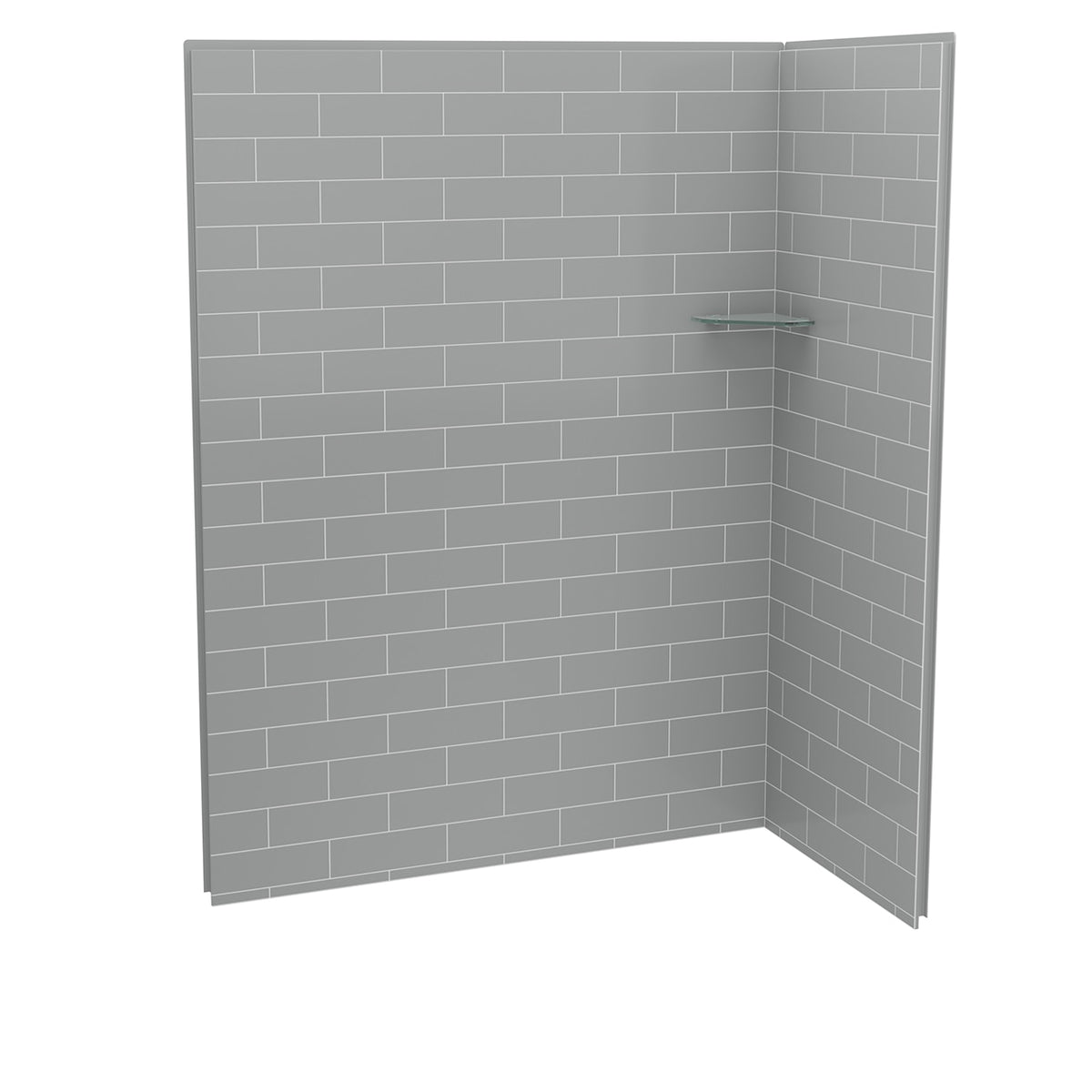 Maax Utile 6032 Composite Direct-to-Stud Two-Piece Corner Shower Wall Kit - image 4