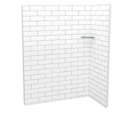 Maax Utile 6032 Composite Direct-to-Stud Two-Piece Corner Shower Wall Kit