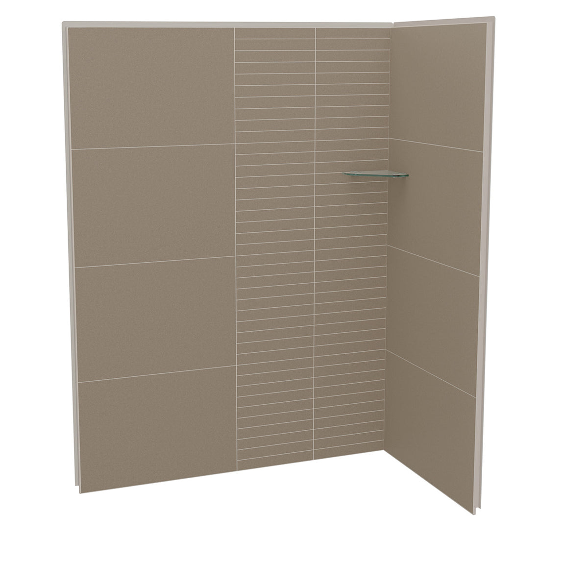 Maax Utile 6032 Composite Direct-to-Stud Two-Piece Corner Shower Wall Kit - image 5